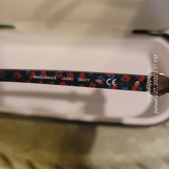 Kate Spade Raglan Aviator Sunglasses Gold Tone Designer Luxury Celebrity #136 - Picture 10 of 10